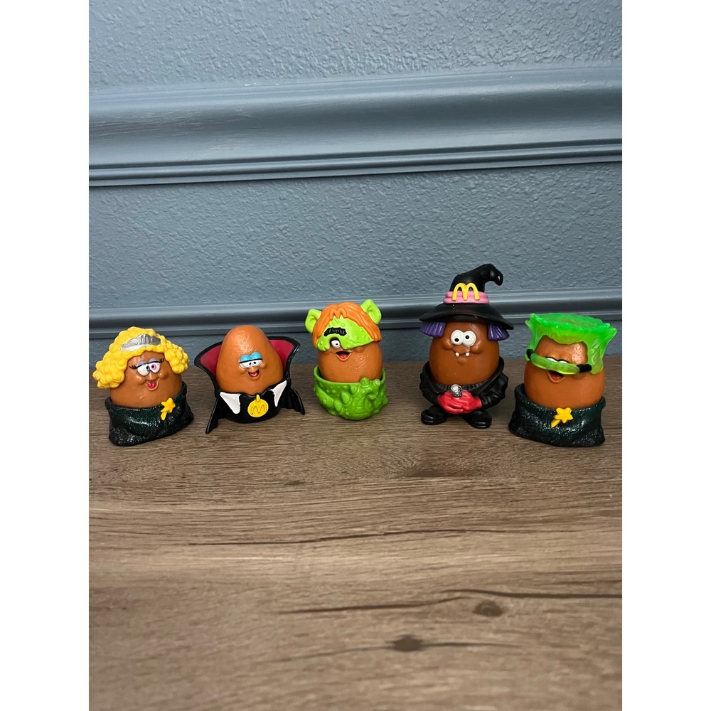 McDonalds Halloween McNugget Buddies 5 Pc Set‎ Vampire Mummy Witch Monster